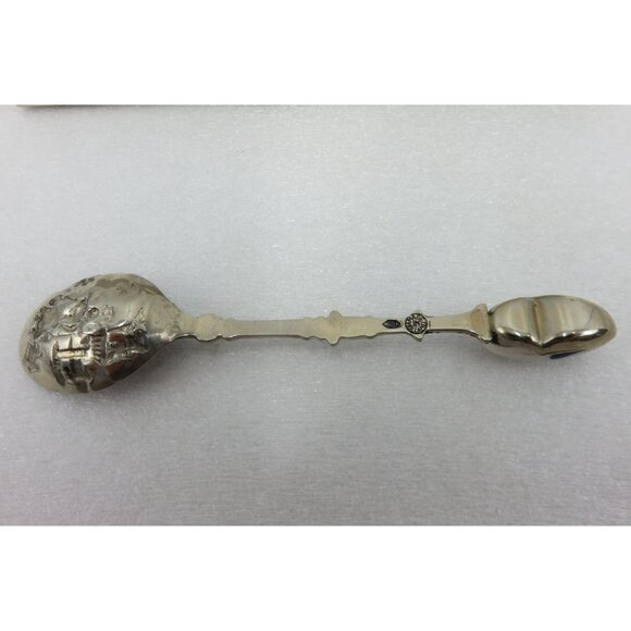 Set Of 6 Dutch Themed Silver-Plated Collectible Spoons In Presentation Box Vinta - Picture 8 of 10